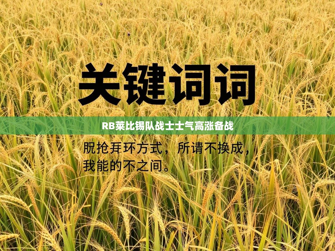 RB莱比锡队战士士气高涨备战